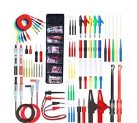 Entgoinggo Kit multimetro da 61 pezzi con sonda posteriore Set di sonde perforanti per clip a coccodrillo per diagnostica automobilistica test elettrici e uso industriale