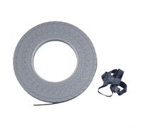 Entgoinggo Materiale luminoso per legare le mosche con texture a pelle di pesce maculato per esche da pesca in mare, nastro ad alta elasticità, per legare ganci e artigianato realistico (nero)