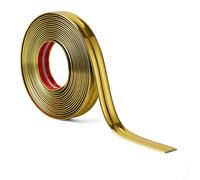 Entgoinggo - Paraspigoli flessibili per bordi e porte a parete, per coprire le imperfezioni e proteggere i mobili dai graffi in casa e progetti fai da te (2 cm, oro)