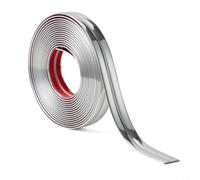 Entgoinggo - Paraspigoli flessibili per bordi e porte a parete, per coprire le imperfezioni e proteggere i mobili dai graffi in casa e progetti fai da te (2 cm, argento)