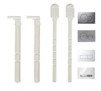 Entgoinggo per geberit Set di aste di spinta per piastra attuatore compatibile, per modelli UP320 UP300 ABS pezzi di ricambio per sciacquone WC, per riparazione bagno WC