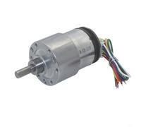 Entgoinggo Per motoriduttore CC JGB37-520 con encoder Riduzione della velocità 12 V Motore con ingranaggi ad alta coppia di torsione Shell in metallo per progetti di automazione di distributori