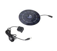 Entgoinggo Pompa solare della fontana, pompa solare della fontana di acqua 10W con il pannello per la decorazione del cortile o del patio, flusso d'acqua stabile per il bello scenario