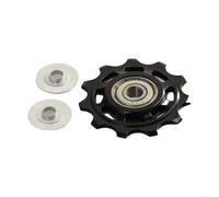 Entgoinggo Puleggia per deragliatore posteriore per bicicletta, con cuscinetto in acciaio sigillato, per sistemi di trasmissione Sram 9, 10, 11, ad alte prestazioni, parte di aggiornamento (11T)