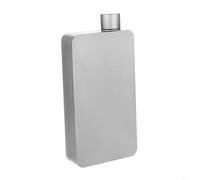 Entgoinggo Pure Hip Flask 400Ml a prova di perdite Design Quadrato Ultralight Bottiglia di Whisky Per Campeggio Escursionismo Viaggi Avventure All'aperto Vaso di vino in metallo non rivestito