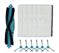 Entgoinggo Ricambio Spazzole Laterali Principali Spazzole Laterali E Kit Filtri, Per Cecotec, Per Conga 7490 Immortal per X-TREME per GENESIS 8290 Ultra Power Robot Aspirapolvere Ricambio