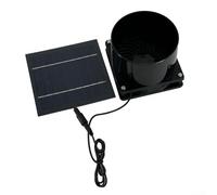 Entgoinggo Riscaldatore Solare Per Serra, Piccolo Pannello Solare, Ventilatore Solare Per Camper, Serra, Casa, Pollaio (Pannello Solare+Ventola)