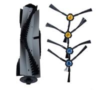 Entgoinggo Rullo di ricambio e spazzola laterale, per Silvercrest SSR1/SSRA1, per A9s A9 A7 L100 Robot Aspirapolvere Parti Kit di Accessori
