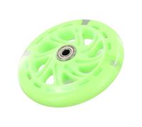 Entgoinggo Ruote LED lampeggianti per mini scooter, ruote di ricambio in PU con cuscinetti ABED-7, pneumatici illuminati per sport all'aria aperta e uso privato (verde)