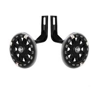 Entgoinggo Ruote per allenamento bici per bambini, stabilizzatori per bicicletta da 14 16 20 pollici con luce LED ausiliaria Balance Wheel PU Flash Ruote silenziose pneumatici stabili (18 pollici)