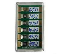 Entgoinggo Scheda di calibrazione del resistore standard a quattro terminali con sei valori di resistenza 0,5/1/10/20/100/1000 Ω per test accurati di ohmmetro e milliohm in laboratorio (calibrato)