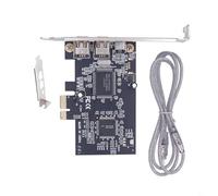Entgoinggo Scheda di espansione Firewire IEEE 1394A a 3 porte per PCI Express X1 Dv ad alta velocità per adattatore di acquisizione videocamera supporta Ohci 11 e hot swap