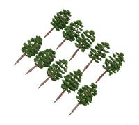 Entgoinggo Set di 40 alberi in miniatura in scala N per vegetazione artificiale Bachmann per architettura di paesaggi ferroviari, diorama per i treni e le esposizioni