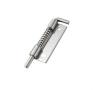 Entgoinggo Set di 5 chiavistelli a molla in acciaio inox per porte di sicurezza, armadietti, sicurezza dei bambini e hardware a prova di animali domestici, con facile montaggio a vite (M a sinistra)