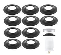 Entgoinggo Set di guarnizioni per tappo vasca da bagno in gomma flessibile per scarico della punta delle dita dei piedi, guarnizione per perdite d'acqua, facile installazione, kit di guarnizioni per