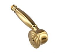 Entgoinggo Soffione doccia vintage, ad alta pressione, a risparmio idrico, in ottone, con pannello pressurizzato per sistemi a basso flusso, antiruggine, resistente alle perdite (oro)