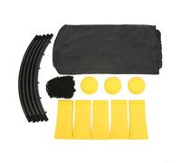 Entgoinggo SPIKEBALL - Set da gioco con rete rotonda per sport all'aperto, giardino, beach volley, kit con carta di rimbalzo e borsa per riporre oggetti per adulti e adolescenti (palline da 9 cm e