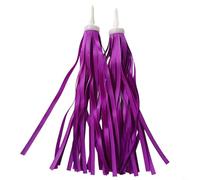 Entgoinggo Stelle filanti per manubrio di bici per bambini con nappe colorate per scooter e bicicletta, divertenti impugnature decorative per migliorare l'interesse e la vitalità dei bambini (viola)