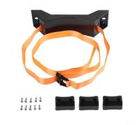 Entgoinggo Supporto a parete per bombola di gas per camper e roulotte per serbatoio GPL, staffa con fibbia regolabile e cinghie in nylon, kit di fissaggio sicuro per bottiglie da 5 kg
