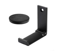 Entgoinggo Supporto magnetico per cuffie forte magnete per console da scrivania in metallo senza trapano sicuro gancio per cuffie antiscivolo base in gomma protezione antigraffio per giochi musica
