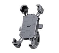Entgoinggo Supporto per telefono da auto, girevole a 360°, con impugnatura in gomma antiscivolo e staffa in ABS, compatibile con iPhone e Samsung, per una guida sicura e regolabile (manubrio)