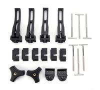 Entgoinggo T-Track Hold Down Clamp, Pickup Truck Bed Cover T-Bolt Retention Clip Fastener Set, sicuro Tri-Fold Tonneau morsetto hardware (Set di 4)