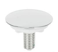 Entgoinggo Tappo per foro rubinetto, per lavello da cucina e lavabo, in plastica ABS, per nascondere i fori di troppopieno, finitura cromata, tappo decorativo senza attrezzi necessari, per