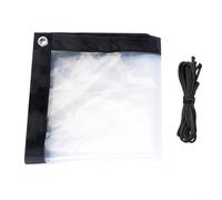 Entgoinggo Telone trasparente, impermeabile, trasparente, per serra invernale per proteggere le piante, copertura isolante a prova di freddo (2 x 1 m)