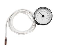 Entgoinggo Termometro capillare con quadrante e sensore di lettura remota da 144 m, sonda in ottone per acquario, serbatoio di olio, piscina, acquario, 0-120 °C, senza batteria (0-120 gradi)