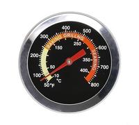 Entgoinggo Termometro per barbecue in acciaio inox, con display a doppia scala, resistente alle intemperie, per forno di cottura all'aperto e monitoraggio facile