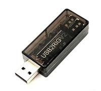 Entgoinggo USB2RIG V2 Radio USB Scheda Audio Connettore, Con Integrato Audio E Interfaccia Di Controllo, Per Kenwood Per Yaesu Per Icom Radio, Supporta RS232 CIV Protocolli, Interfaccia Radio Usb