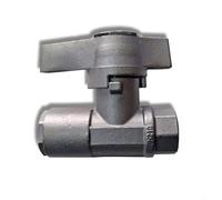 Entgoinggo Valvola a sfera DN10 ad alta pressione, per idropulitrici, con valutazione 5000 PSI e guarnizione in PTFE, per perdite zero in parti di attrezzature per la pulizia esterna (corpo valvola