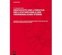 Enthaltend Ergänzende Literatur Bis 1954 Für Die Bis 1938 Benannten Sterne