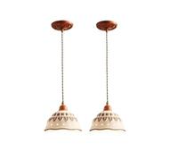 ENTHERONIC Lampada A Sospensione in Ceramica Nordica Retro Squisita Illuminazione A Sospensione A Testa Singola Wabi-sabi Lampade A Sospensione Country Americano E27 Apparecchio A Sospensione per