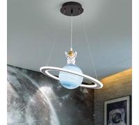 ENTHERONIC Lampada a Sospensione Moderna in Acrilico per Bambini, Lampada a Sospensione a Forma di Pianeta, Lampada a Sospensione a LED Regolabile per Interni, Lampada Decorativa