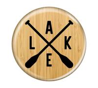 Enthoozies Lake Canoe Paddles Tan 3,8 cm magnete frigorifero