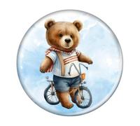 Enthoozies Orsacchiotto in sella a una bicicletta ciclismo 2.25 pollici frigorifero magnete V1