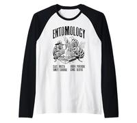 Entomologia Entomologo Divertente Insetto Amante Bug Poker Scienza Maglia con Maniche Raglan