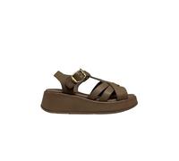 ENTOURAGE ILLIMITED 1095 DARK sandalo tortora pelle Made in Italy