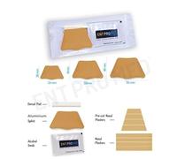 ENTPROMED Kit di stecche nasali esterne in alluminio, colore beige, stecca nasale, post-chirurgia nasale, rinoplastica, settoplastica, prodotto ORL (piccolo 36 mm x 54 mm)