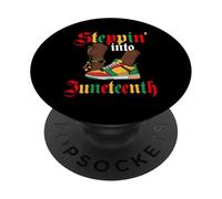 Entra nel diciannovesimo giugno - Black History African Roots PopSockets PopGrip Adesivo