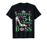 Entra nel Mio 54° Compleanno Come Un Capo Rosa e Verde Maglietta