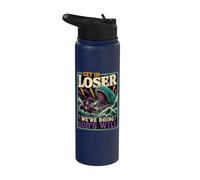 Entra nel perdente facendo la volontà di Dio Junah Whale Funny Christian Stainless Steel Insulated Water Bottle