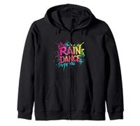 Entra nella felicità con questo divertimento Rain Dance Felpa con Cappuccio