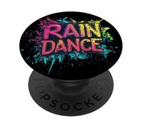 Entra nella felicità con questo divertimento Rain Dance PopSockets PopGrip Adesivo