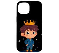 Entra nella regalità con questo nobile principe con la corona Custodia per iPhone 15