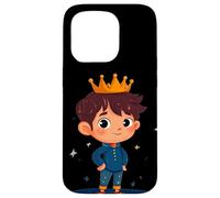 Entra nella regalità con questo nobile principe con la corona Custodia per iPhone 15 Pro