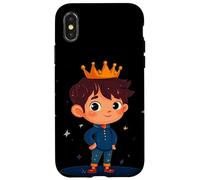 Entra nella regalità con questo nobile principe con la corona Custodia per iPhone X/XS