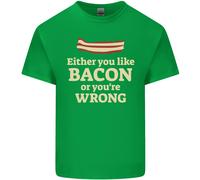 Entrambi You Like Bacon O Il Sbagliato Divertente T-Shirt Ragazzi Ragazze