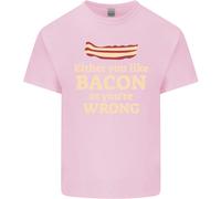 Entrambi You Like Bacon O Il Sbagliato Divertente T-Shirt Ragazzi Ragazze
